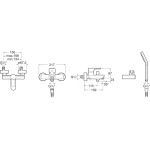 Roca L20 E1: 1+4+5 龍頭套裝 (5A3K09C00+5A0109C02+526319610)